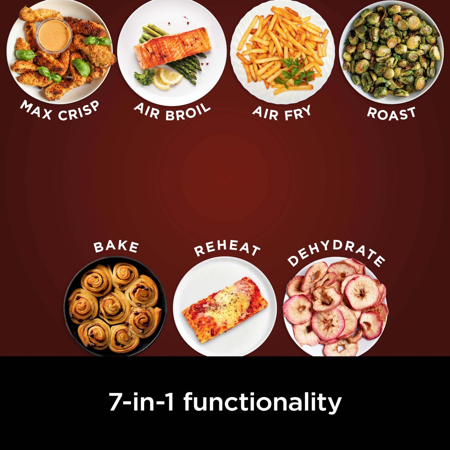 Ninja | Air Fryer | 4-in-1 Pro Air Fry, Roast, Reheat, Dehydrate | 5QT Capacity fits up to 4lbs of French Fries | 400F Max Temp | Nonstick Basket & Crisper Plate | 120V | Grey | AF141