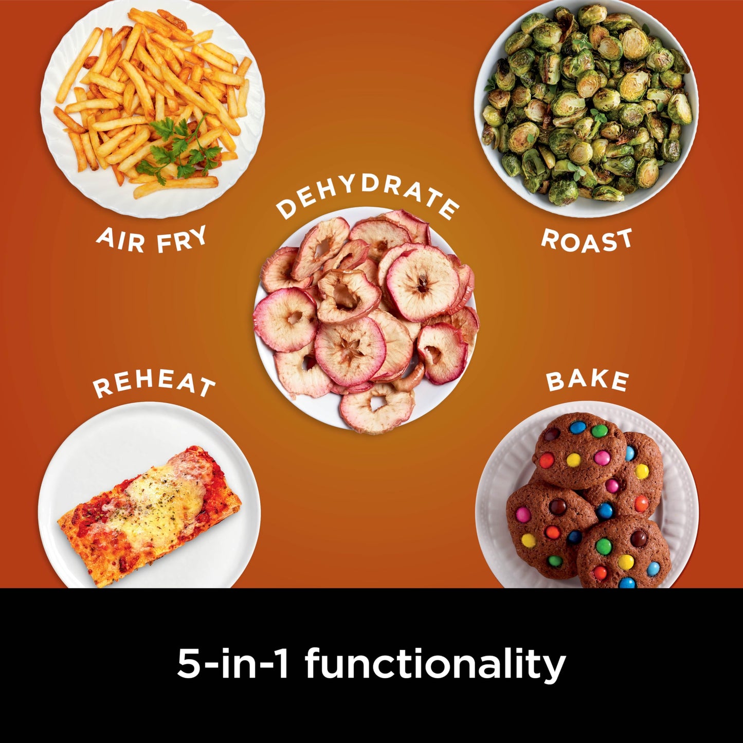 Ninja | Air Fryer | 4-in-1 Pro Air Fry, Roast, Reheat, Dehydrate | 5QT Capacity fits up to 4lbs of French Fries | 400F Max Temp | Nonstick Basket & Crisper Plate | 120V | Grey | AF141